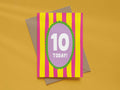 Girl Age 10 Card