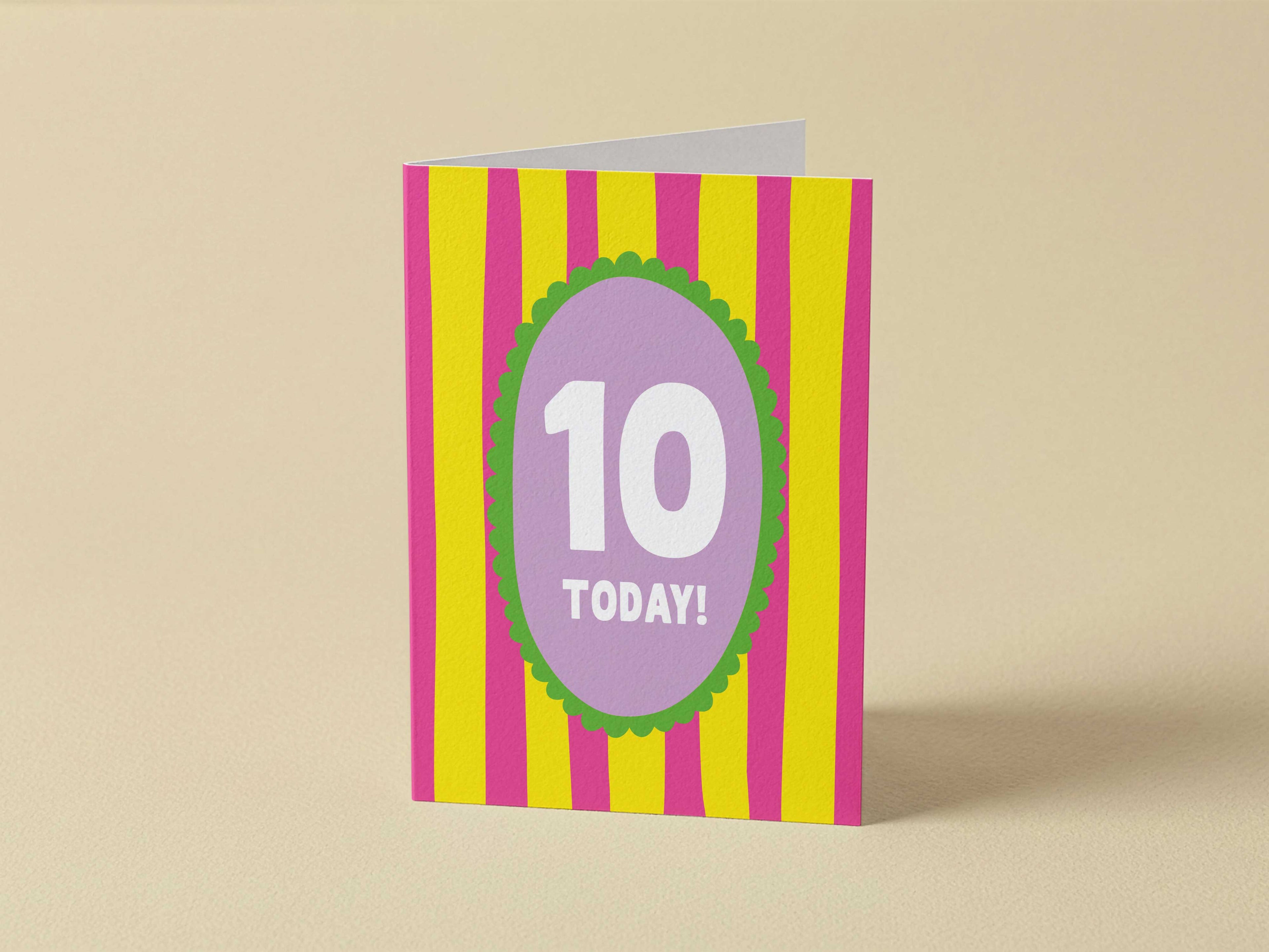 Girl Age 10 Card