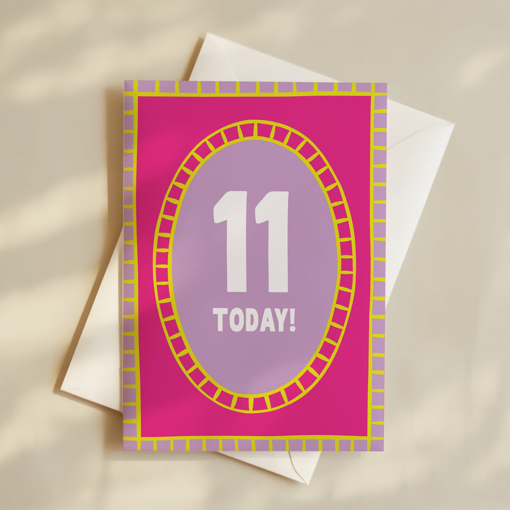 Girl Age 11 Card