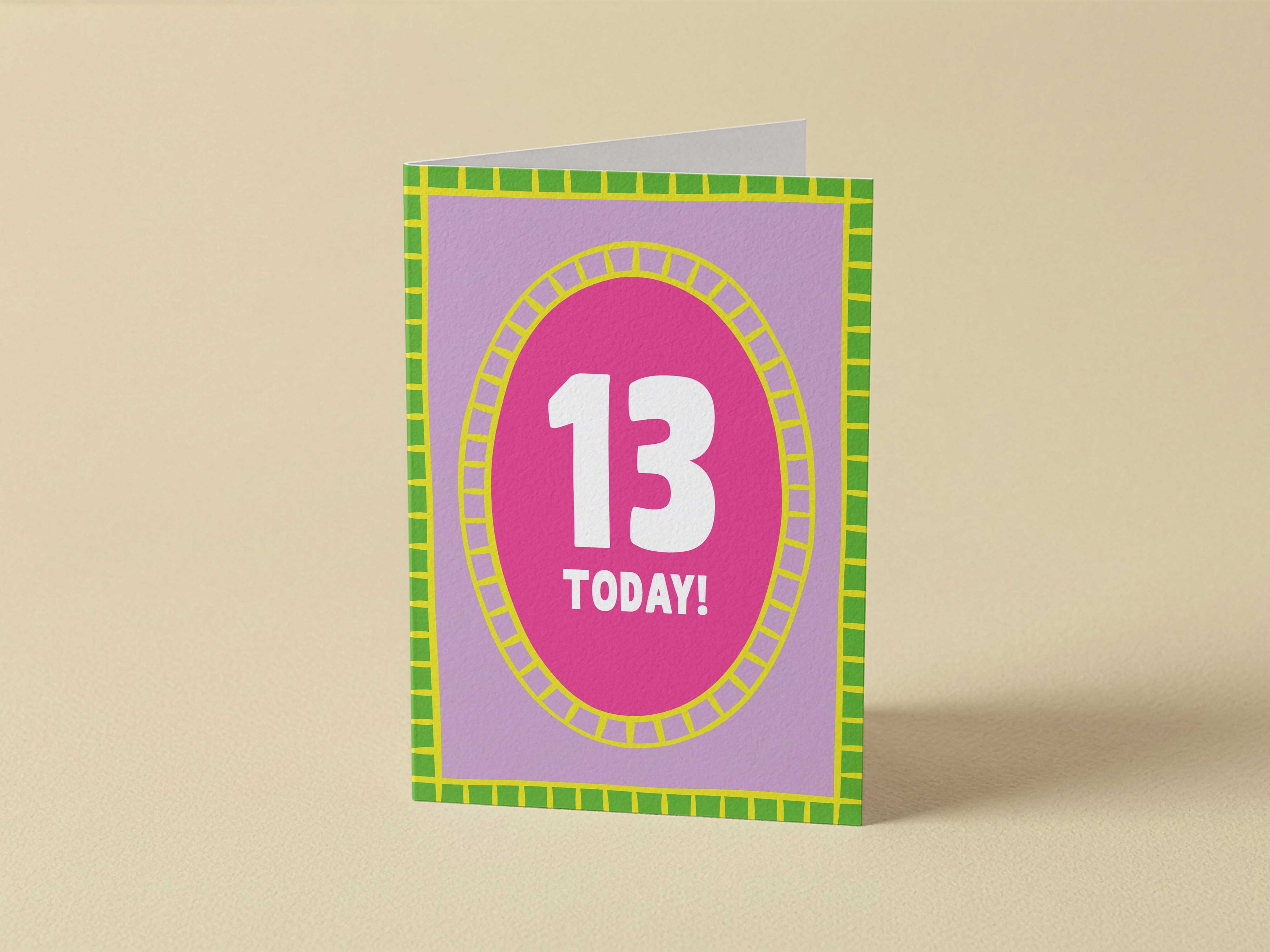 Girl Age 13 Card