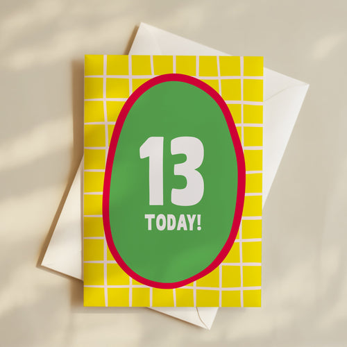 Boy Age 13 Card
