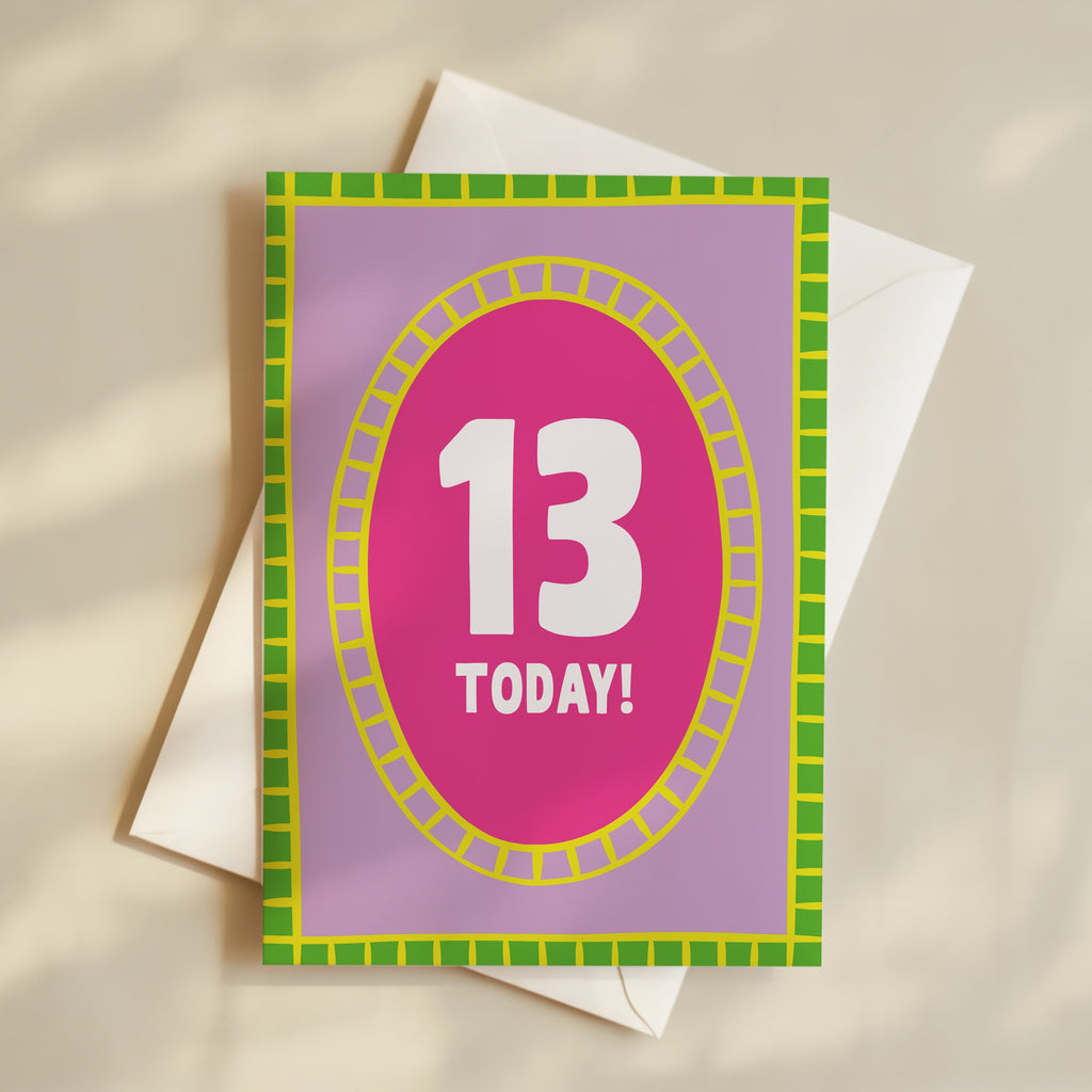 Girl Age 13 Card