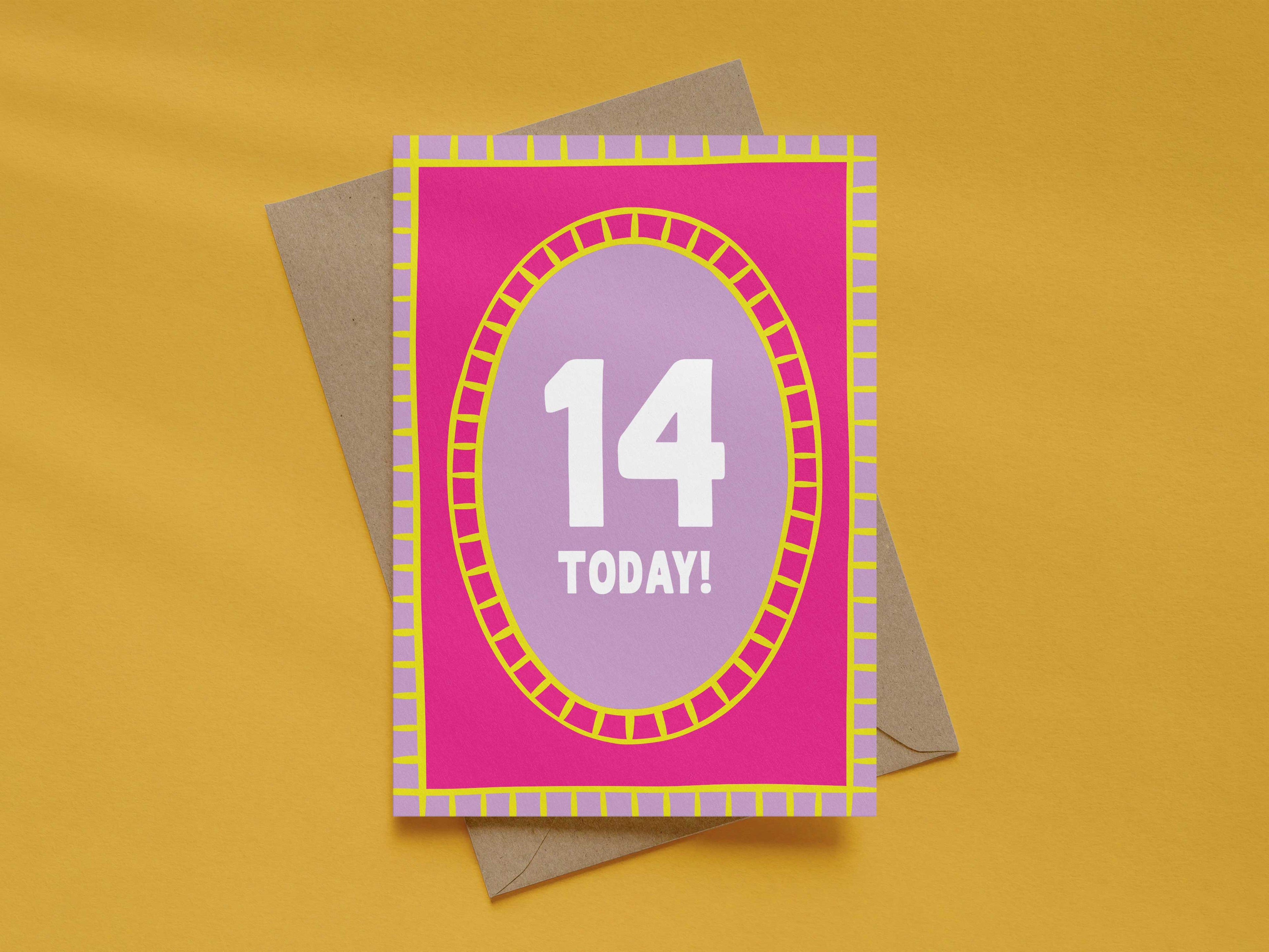 Girl Age 14 Card