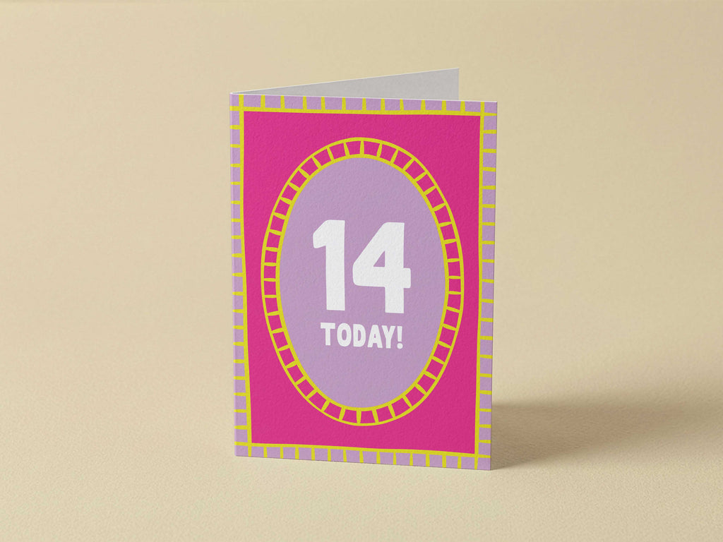 Girl Age 14 Card