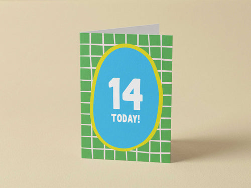 Boy Age 14 Card