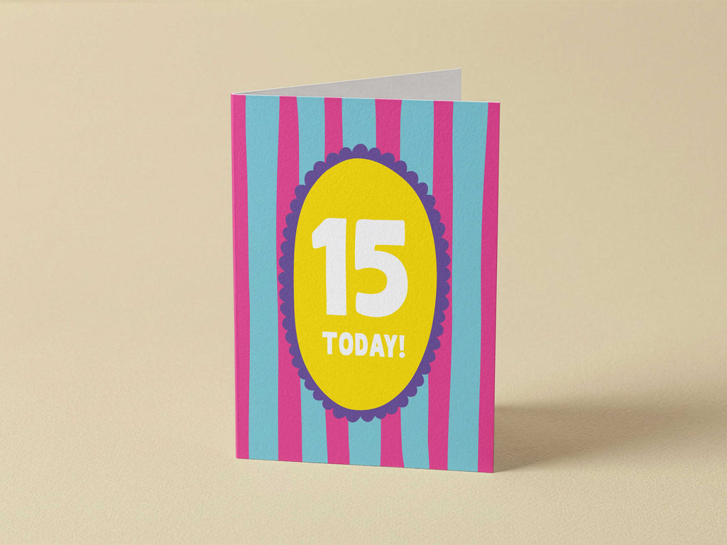 Girl Age 15 Card