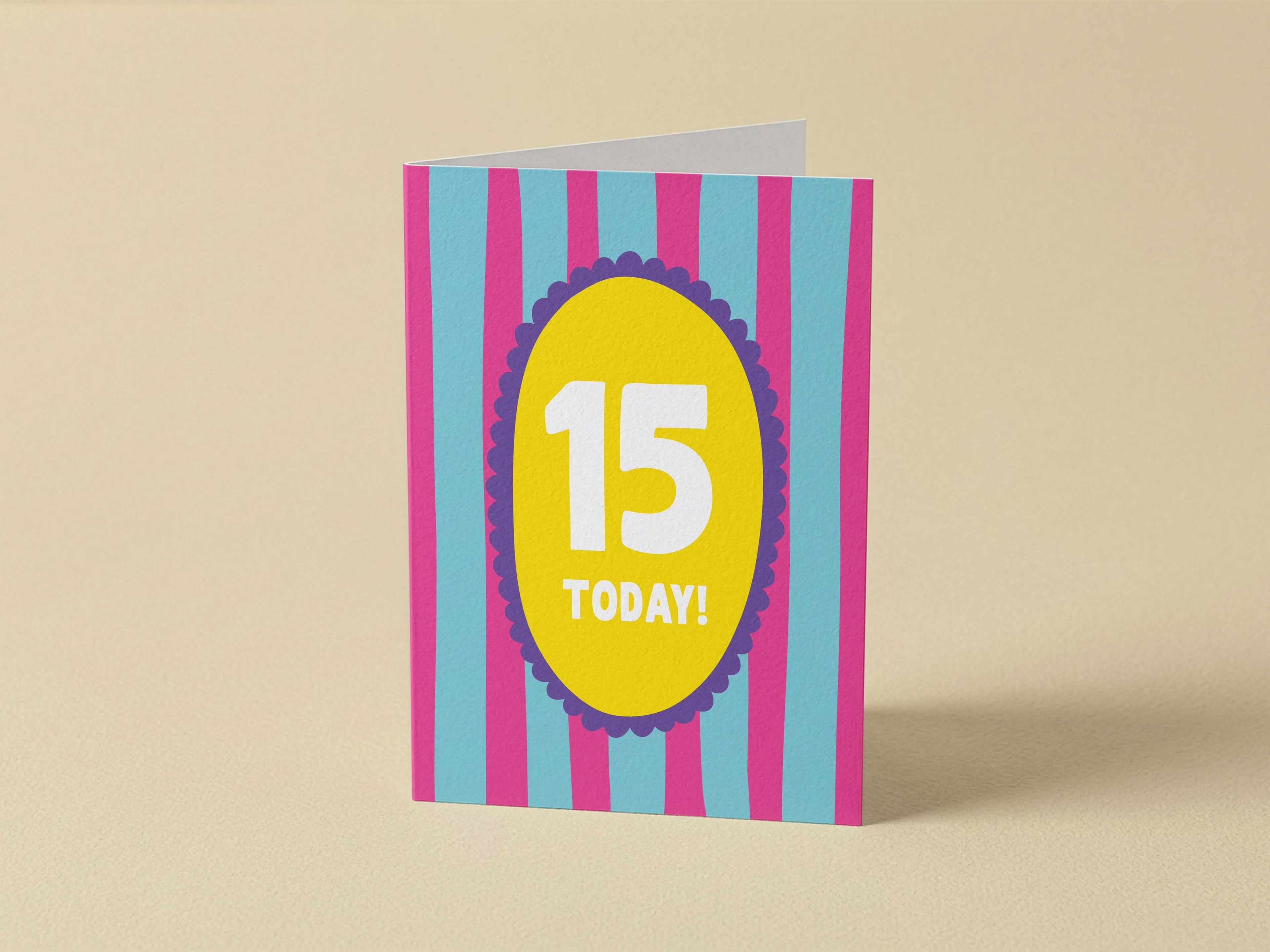Girl Age 15 Card