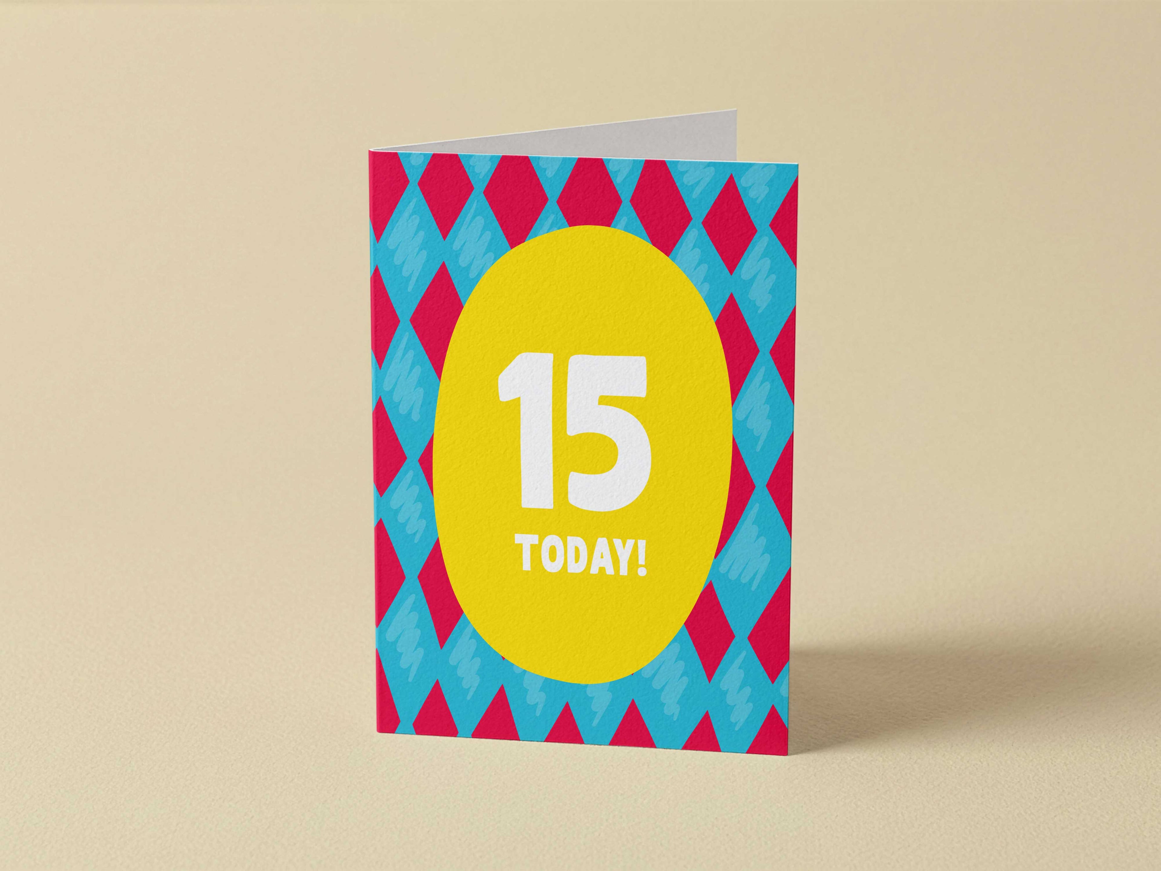 Boy Age 15 Card