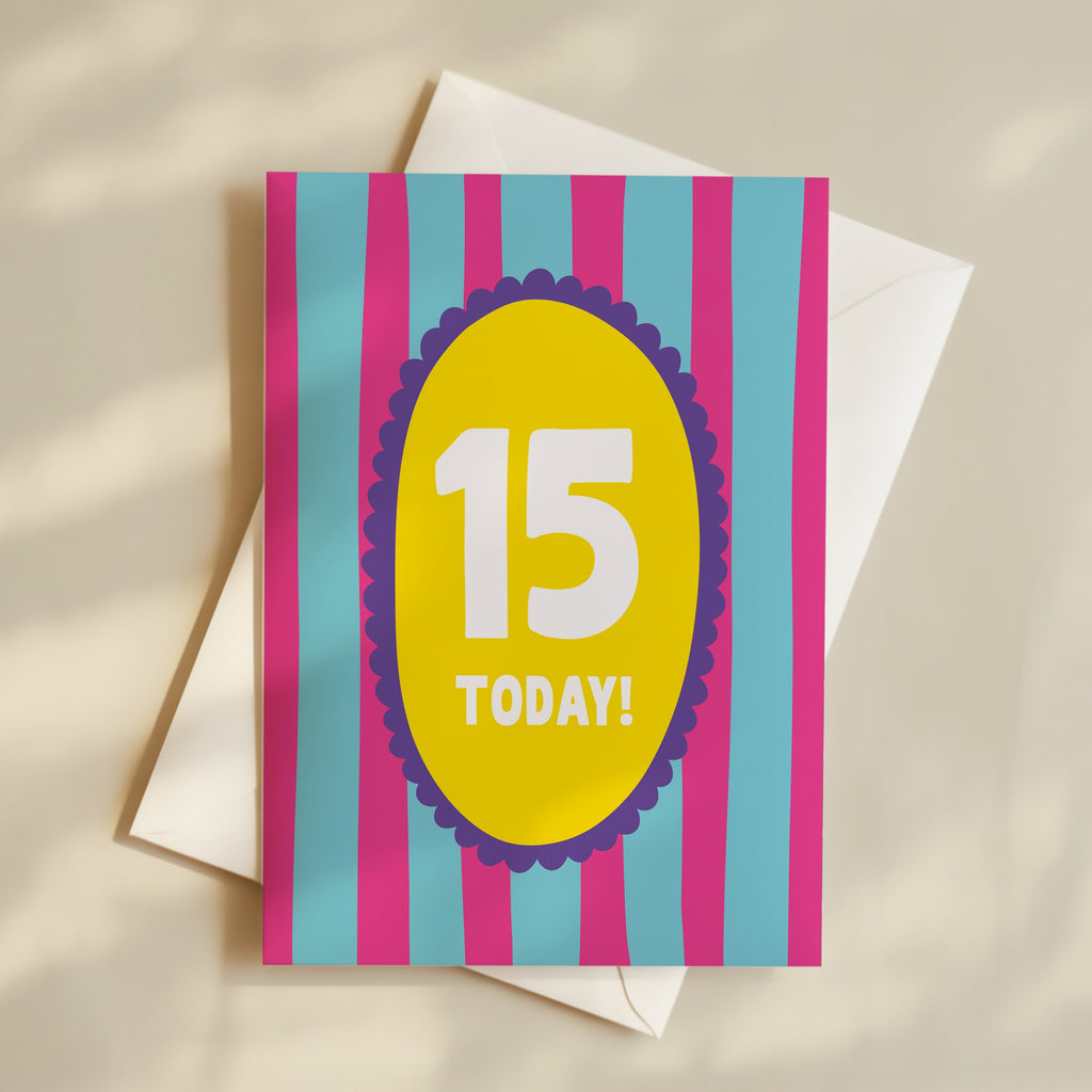Girl Age 15 Card