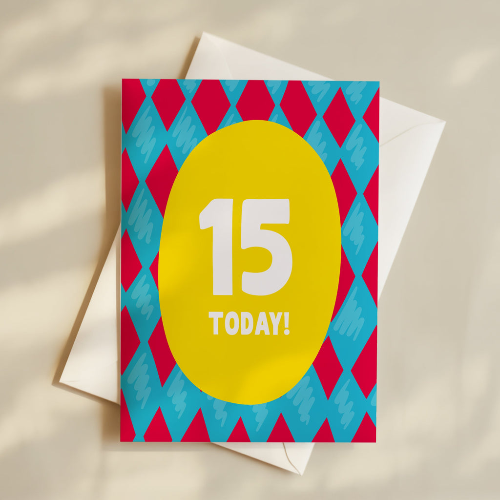Boy Age 15 Card