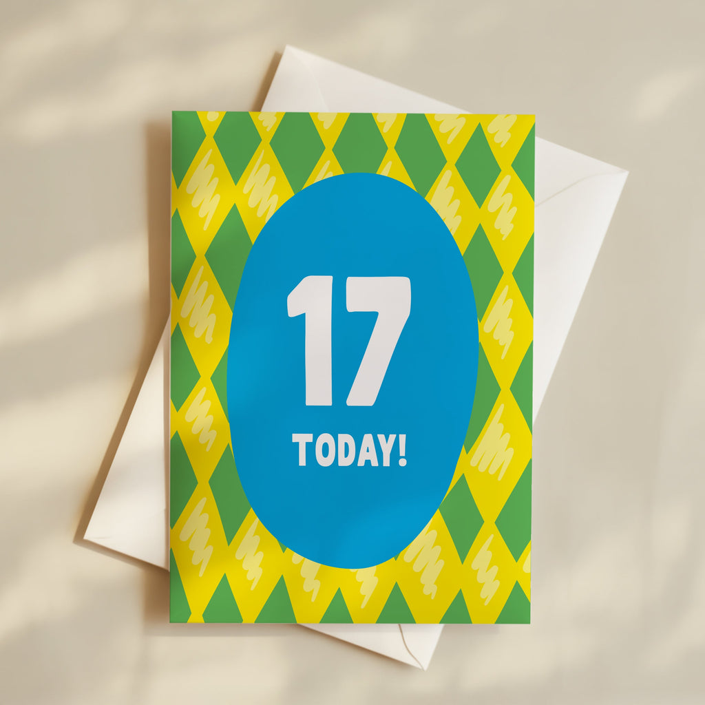 Boy Age 17 Card