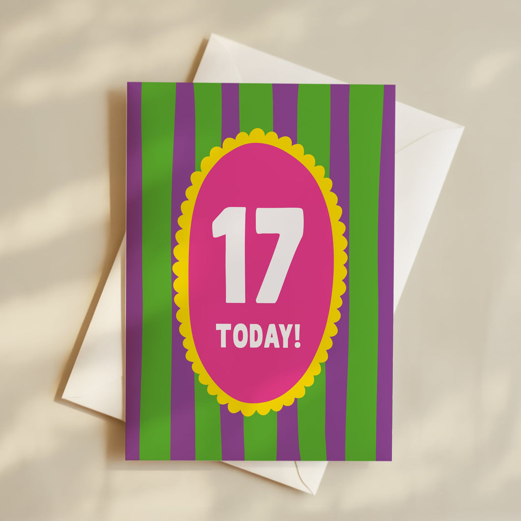 Girl Age 17 Card