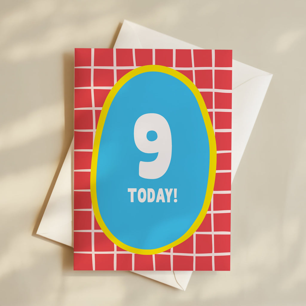 Boy Age 9 Card