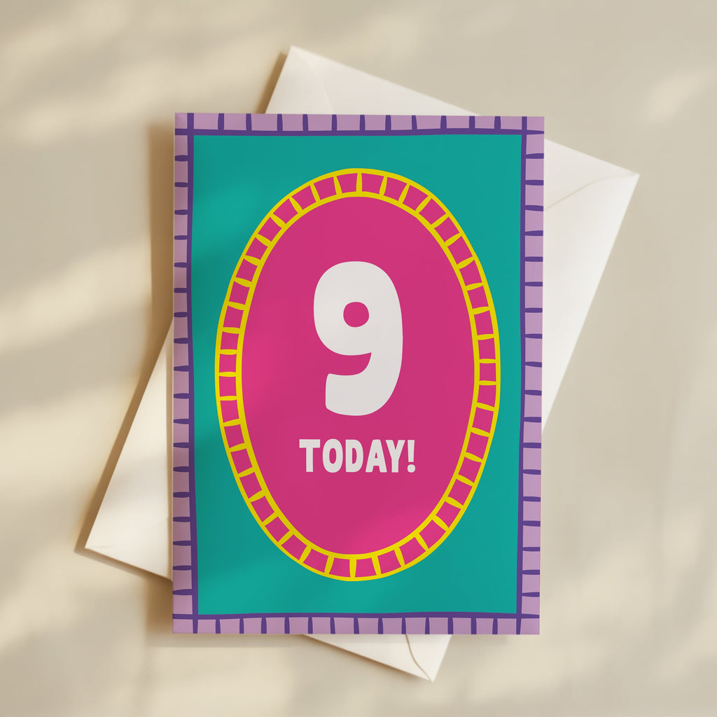 Girl Age 9 Card