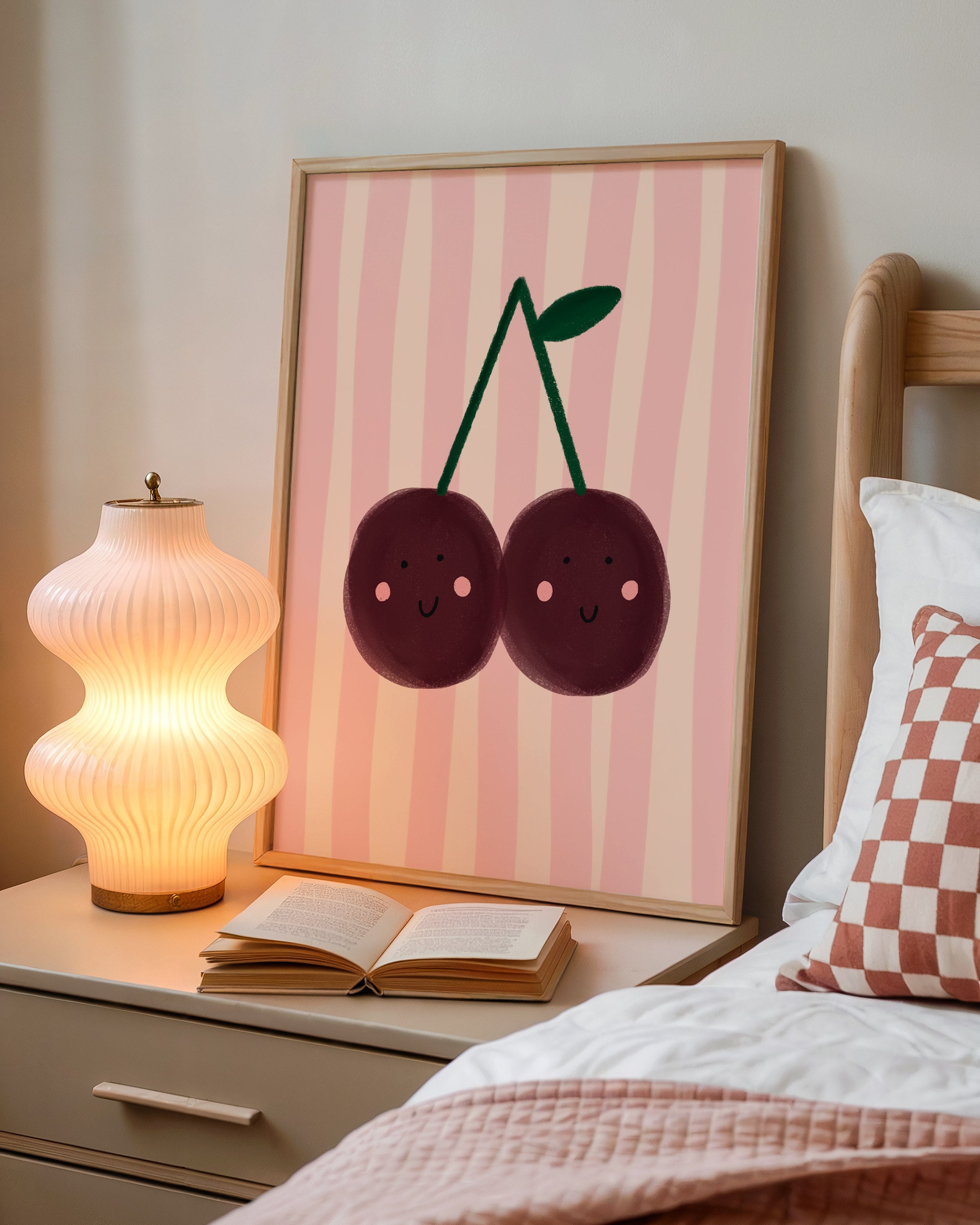 Smiling Cherries Print
