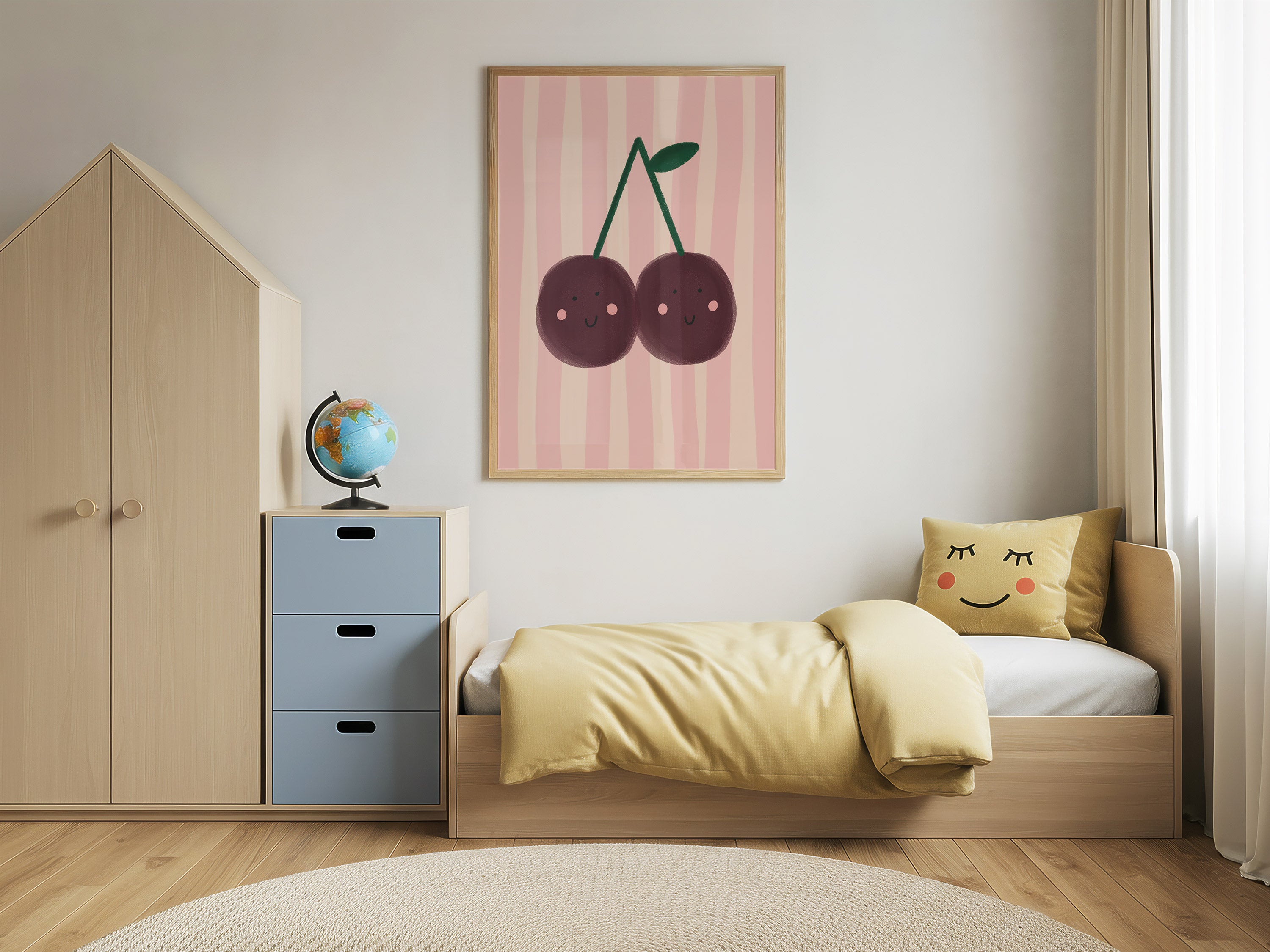 Smiling Cherries Print