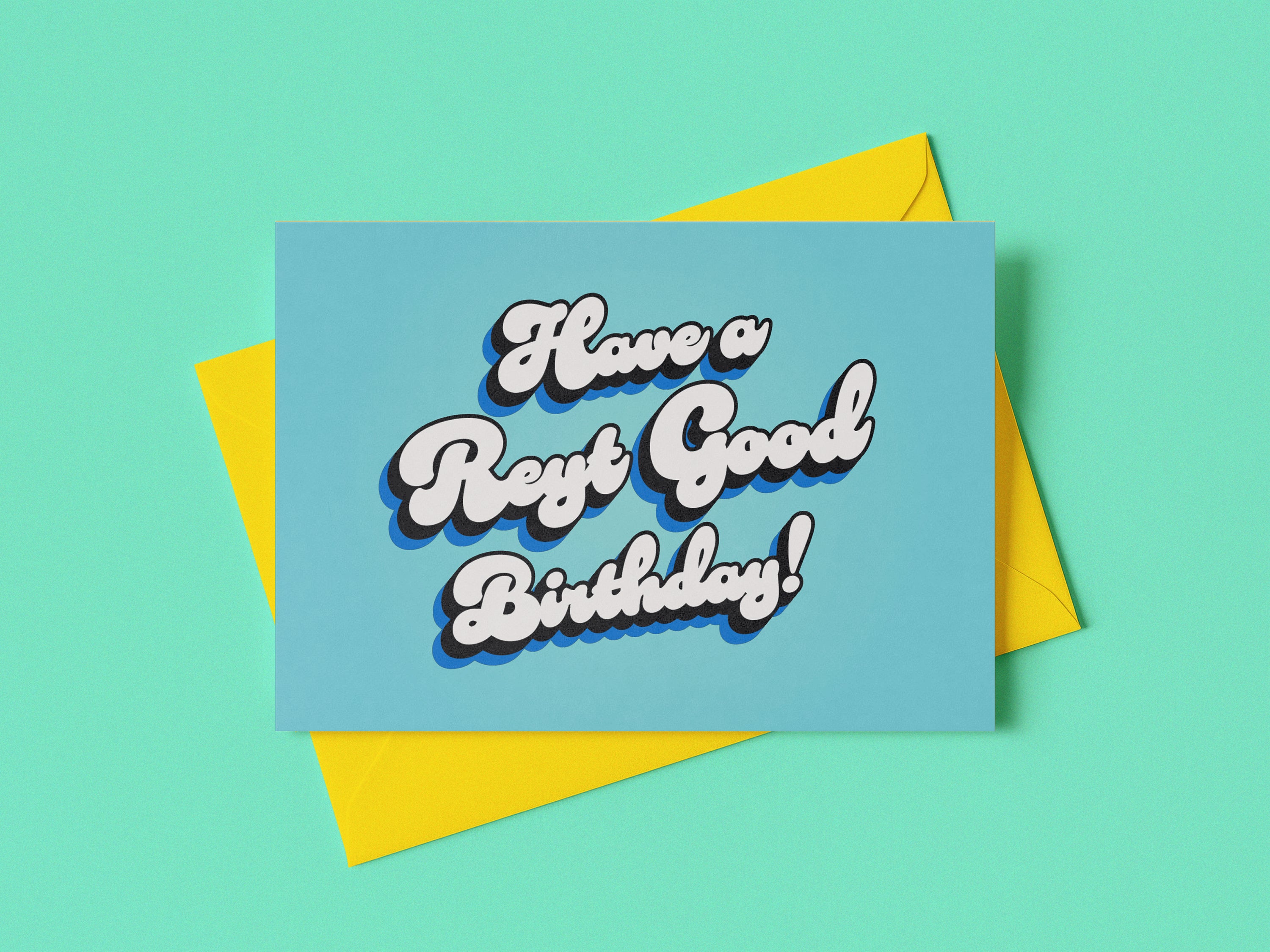 Reyt Good Birthday Blue Card
