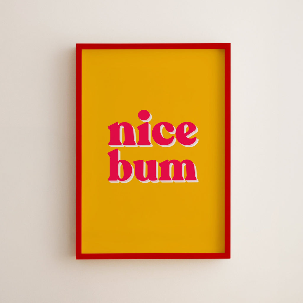 Funny Nice Bum Bathroom Print