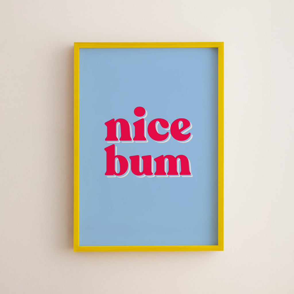 Funny Nice Bum Bathroom Print