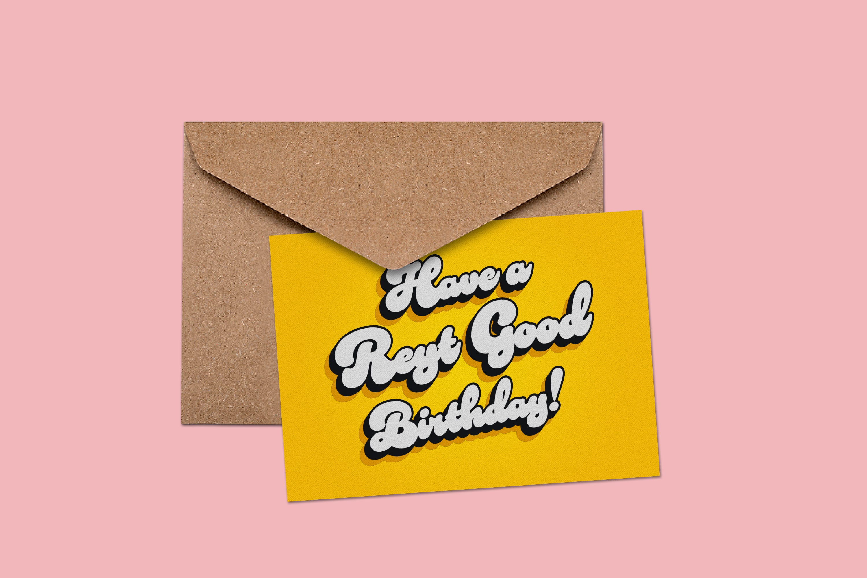 Reyt Good Birthday Yellow Card
