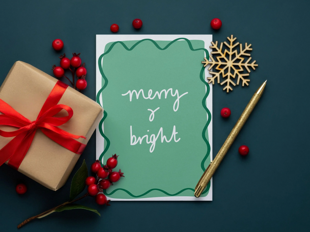 Merry and Bright Christmas Card