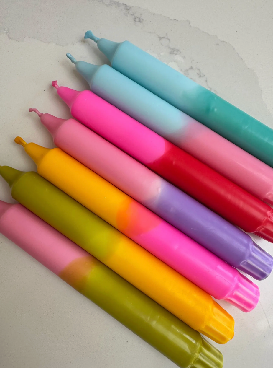 Ombré Dipped Candle