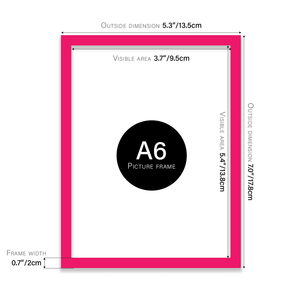 Bright Pink Picture Frame