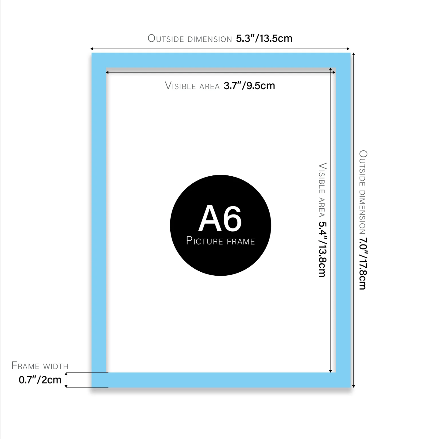 Light Blue Picture Frame