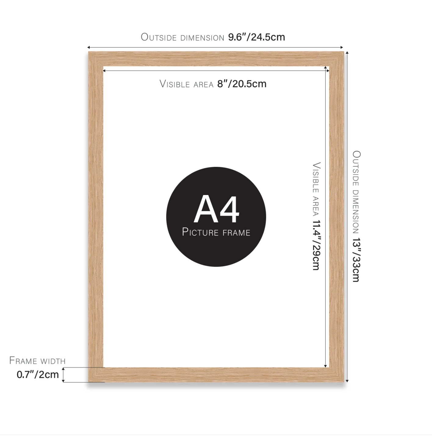 Oak Picture Frame