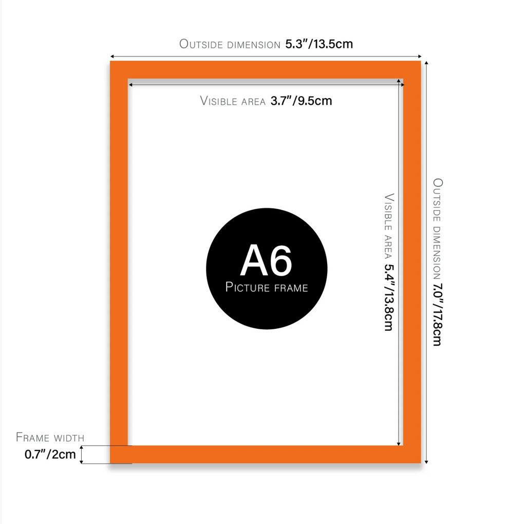 Orange Picture Frame