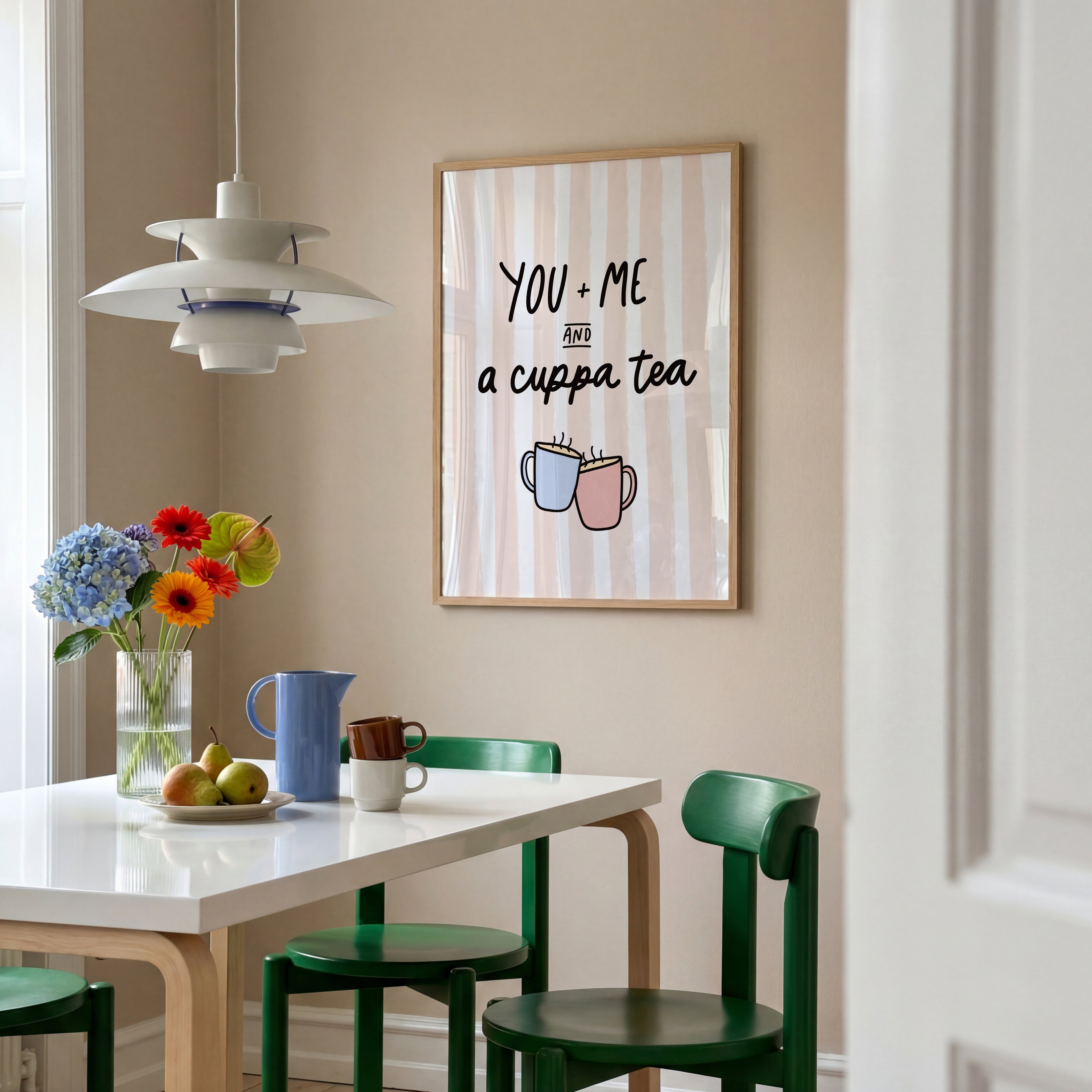 You, Me & A Cuppa Tea Print