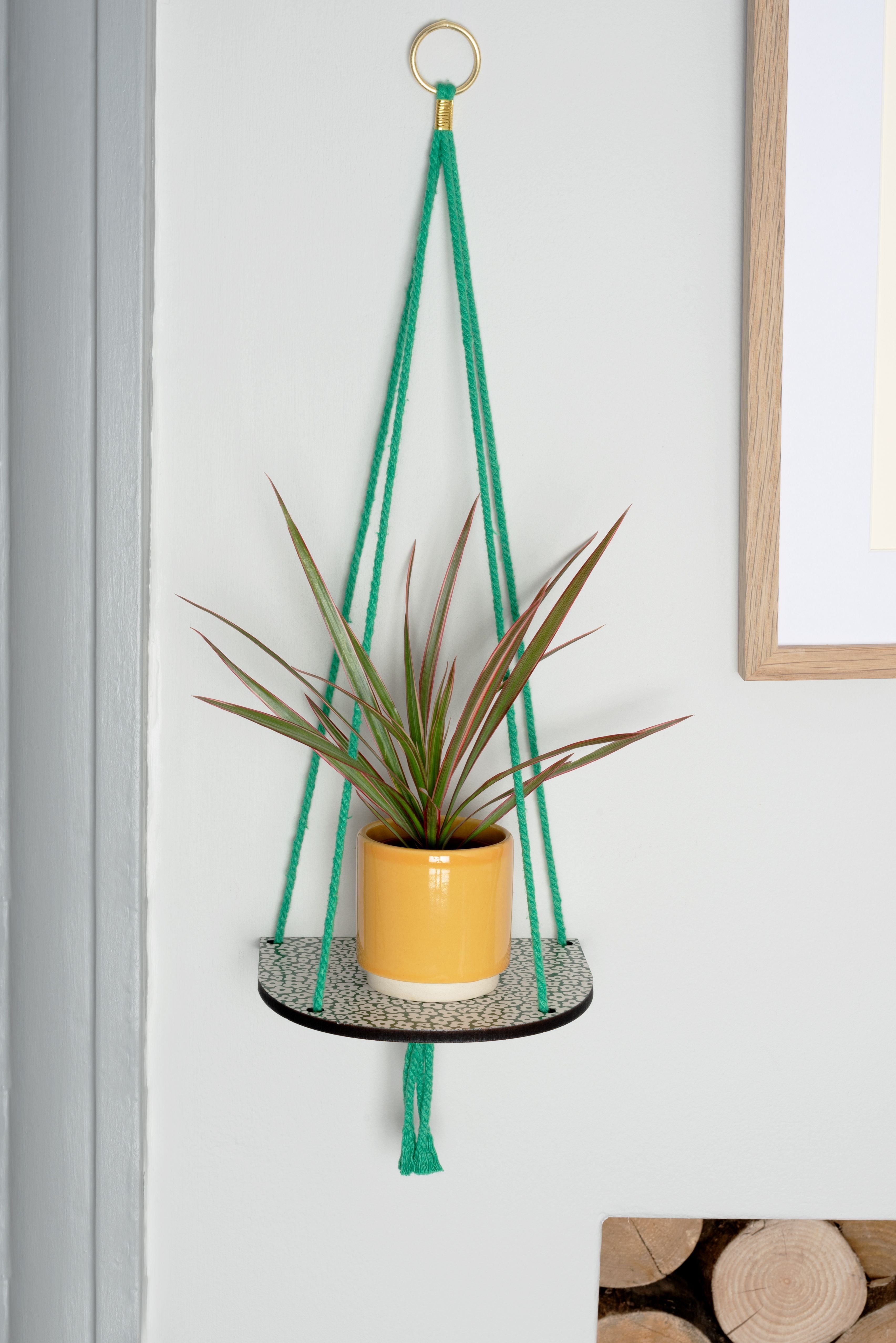 Hanging Plant Shelf - Forget Green